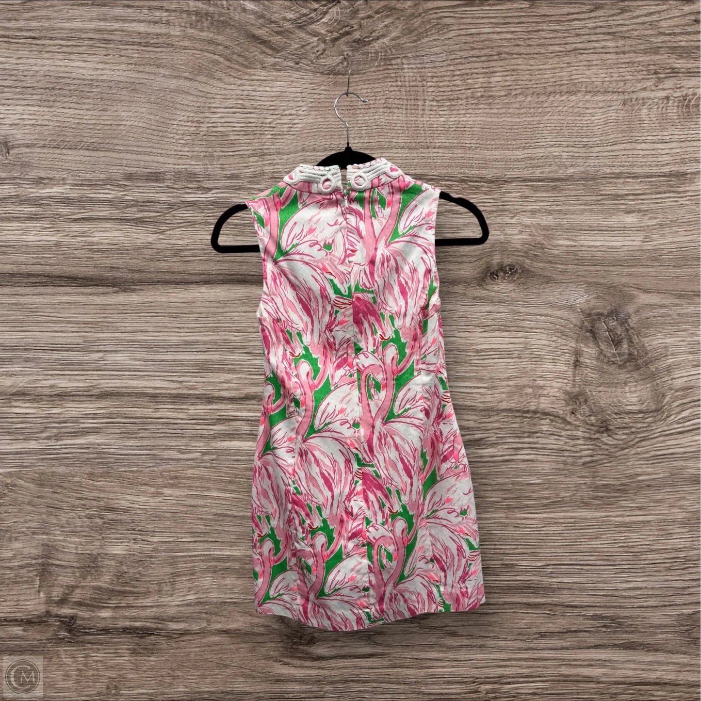 Dress Designer By Lilly Pulitzer In Green & Pink, Size: 0