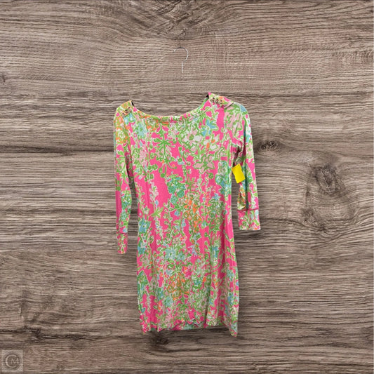 Dress Designer By Lilly Pulitzer In Green & Pink, Size: S
