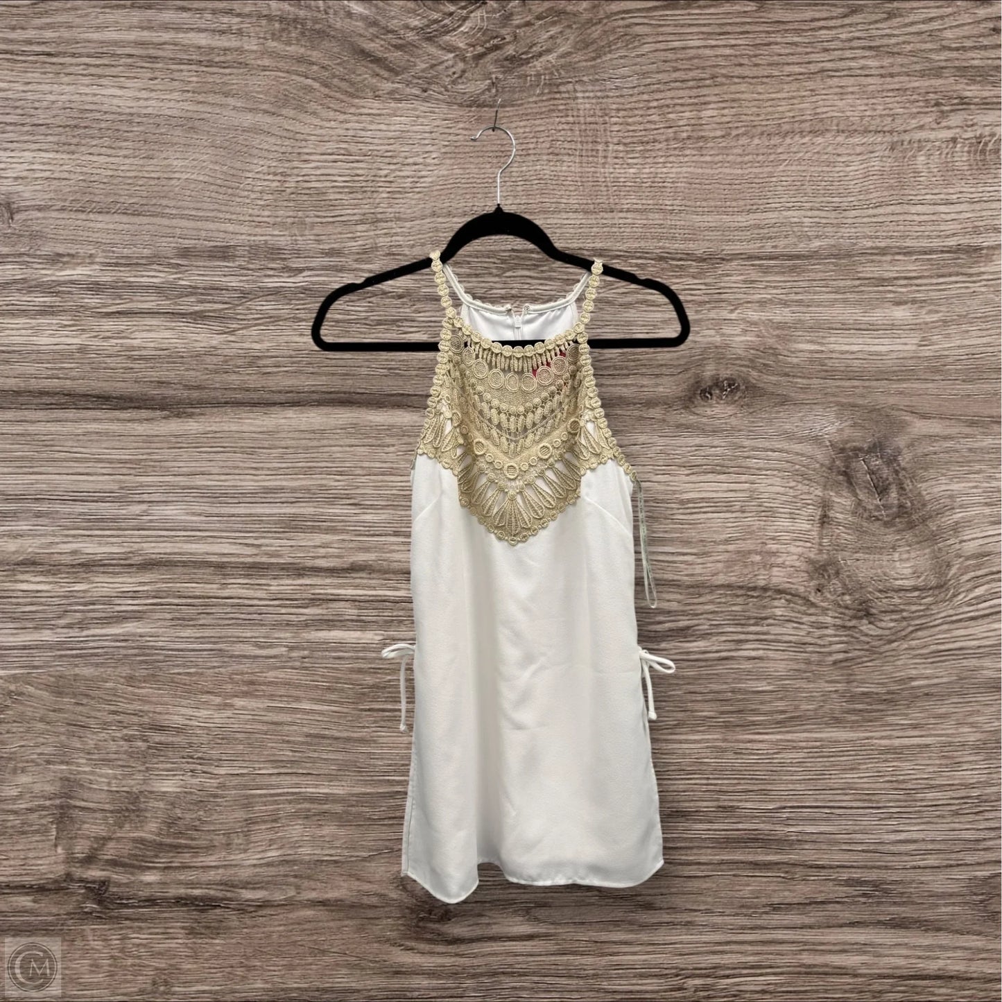 Dress Designer By Lilly Pulitzer In Gold & White, Size: 2