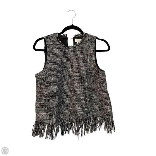 Top Sleeveless By Mudpie In Blue & White, Size: S