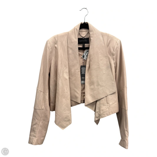 Jacket Leather By Bcbgmaxazria In Pink, Size: L
