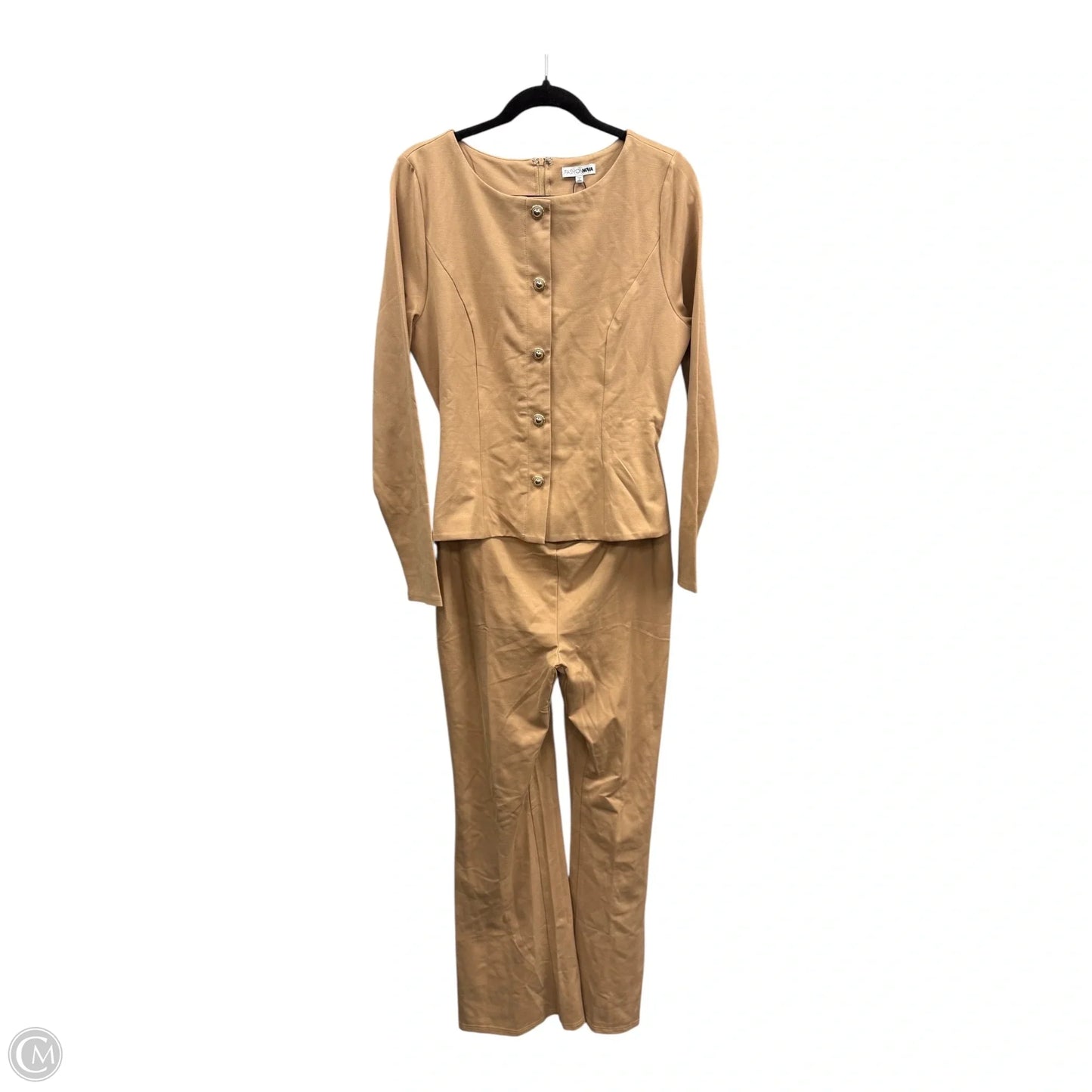 Jumpsuit By Fashion Nova In Tan, Size: Xl