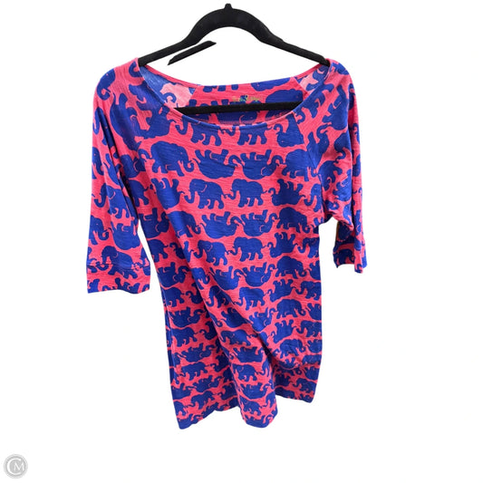 Dress Designer By Lilly Pulitzer In Blue & Pink, Size: M