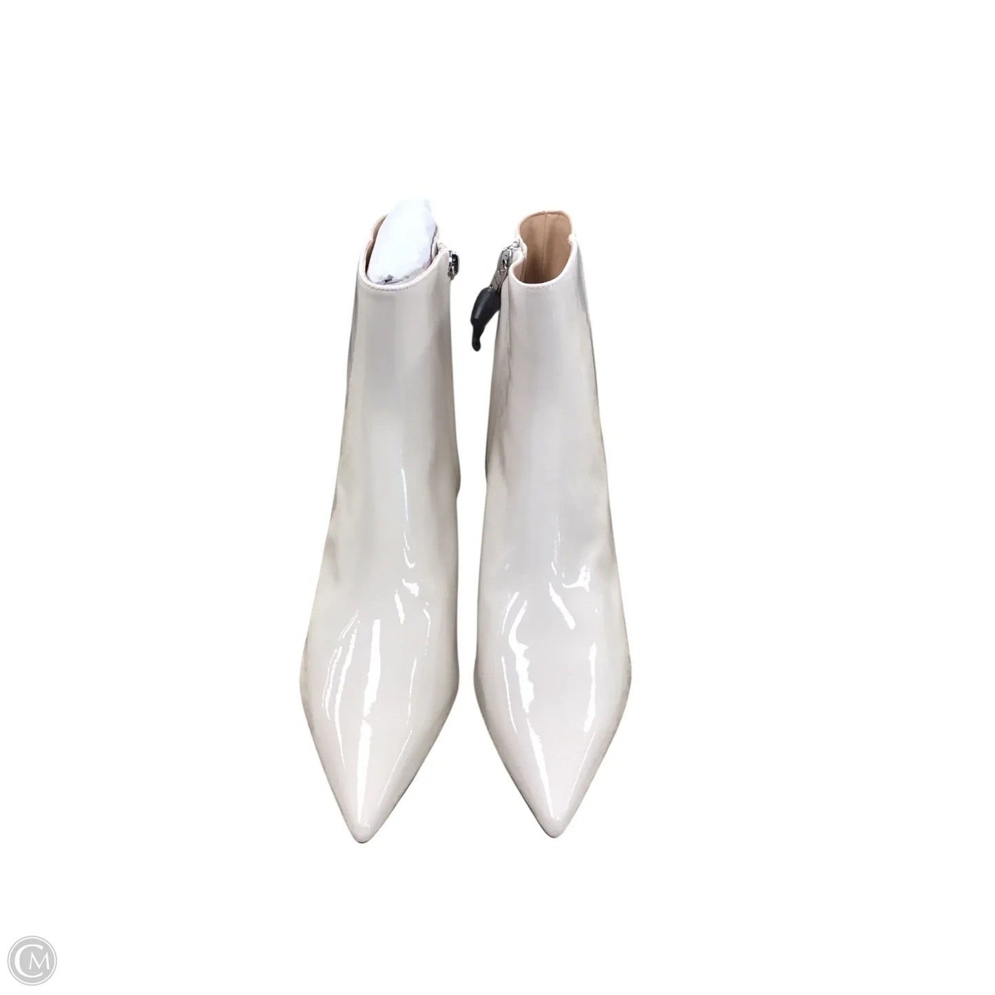 Boots Designer By Coach In Cream, Size: 9.5