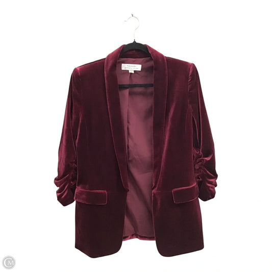 Blazer By Tahari By Arthur Levine In Maroon, Size: 8