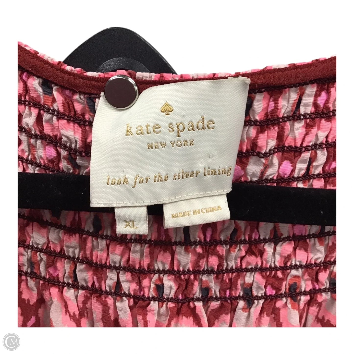 Dress Designer By Kate Spade In Pink & Red, Size: Xl