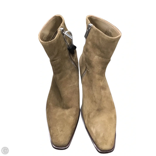 Boots Ankle Heels By Steve Madden In Tan, Size: 6.5