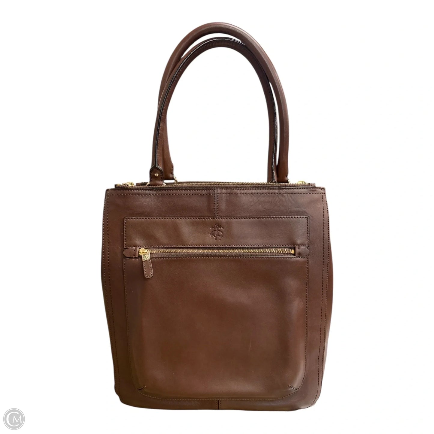 Handbag Leather By Brooks Brothers, Size: Large