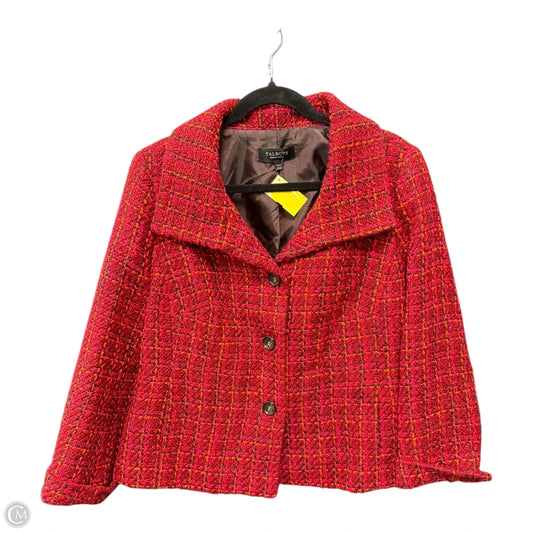 Blazer By Talbots In Orange & Red, Size: 14p