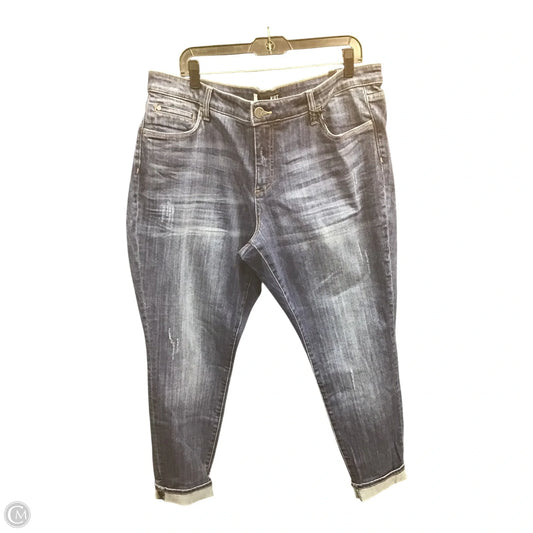 Jeans Boyfriend By Kut In Blue Denim, Size: 12