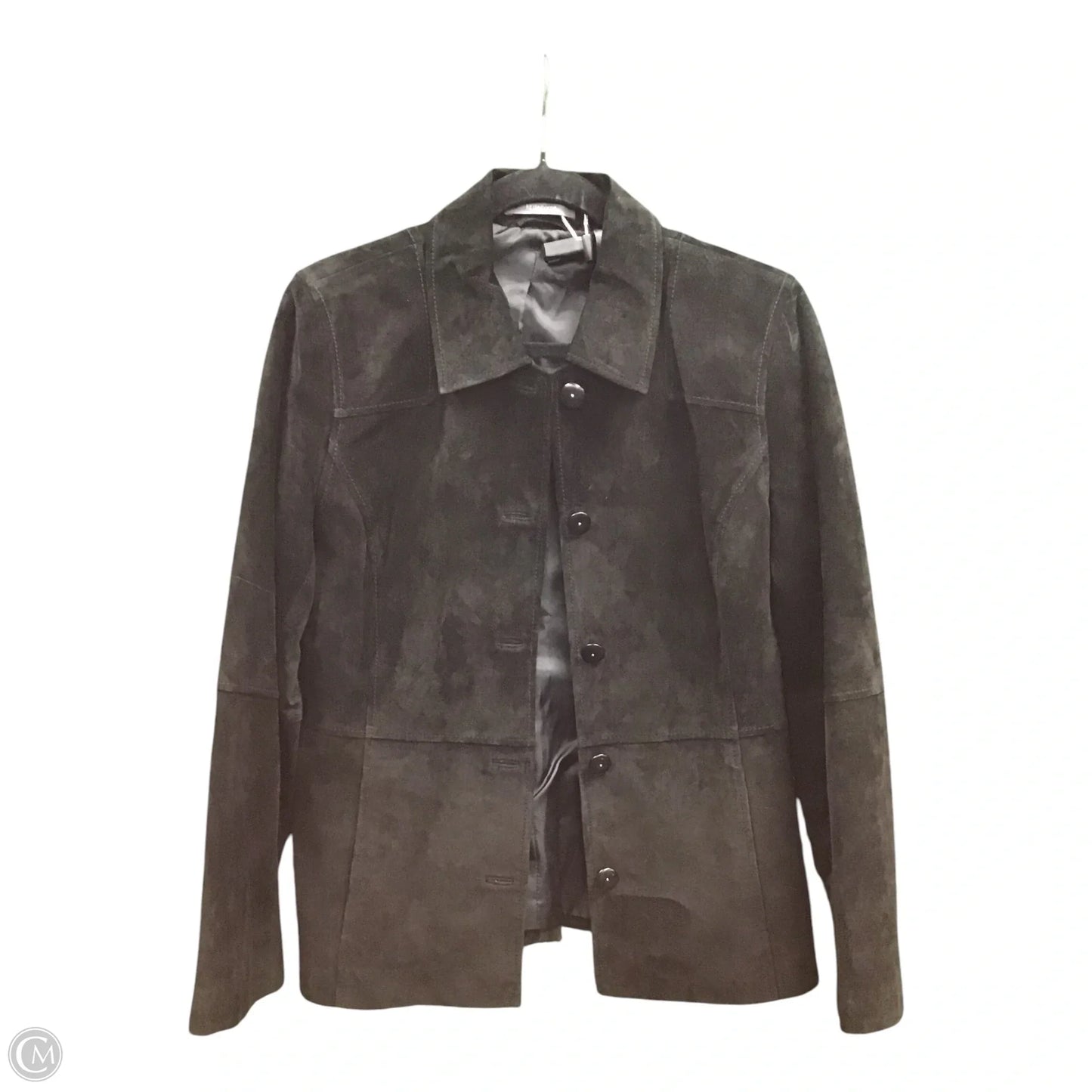 Jacket Leather By Liz Claiborne In Black, Size: 10