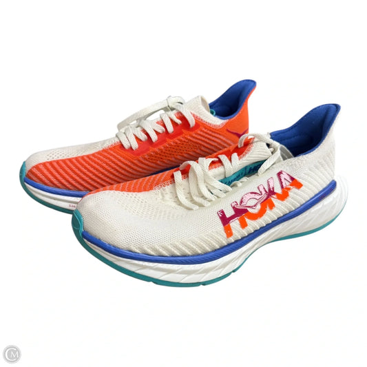 Shoes Athletic By Hoka In Orange & White, Size: 7.5