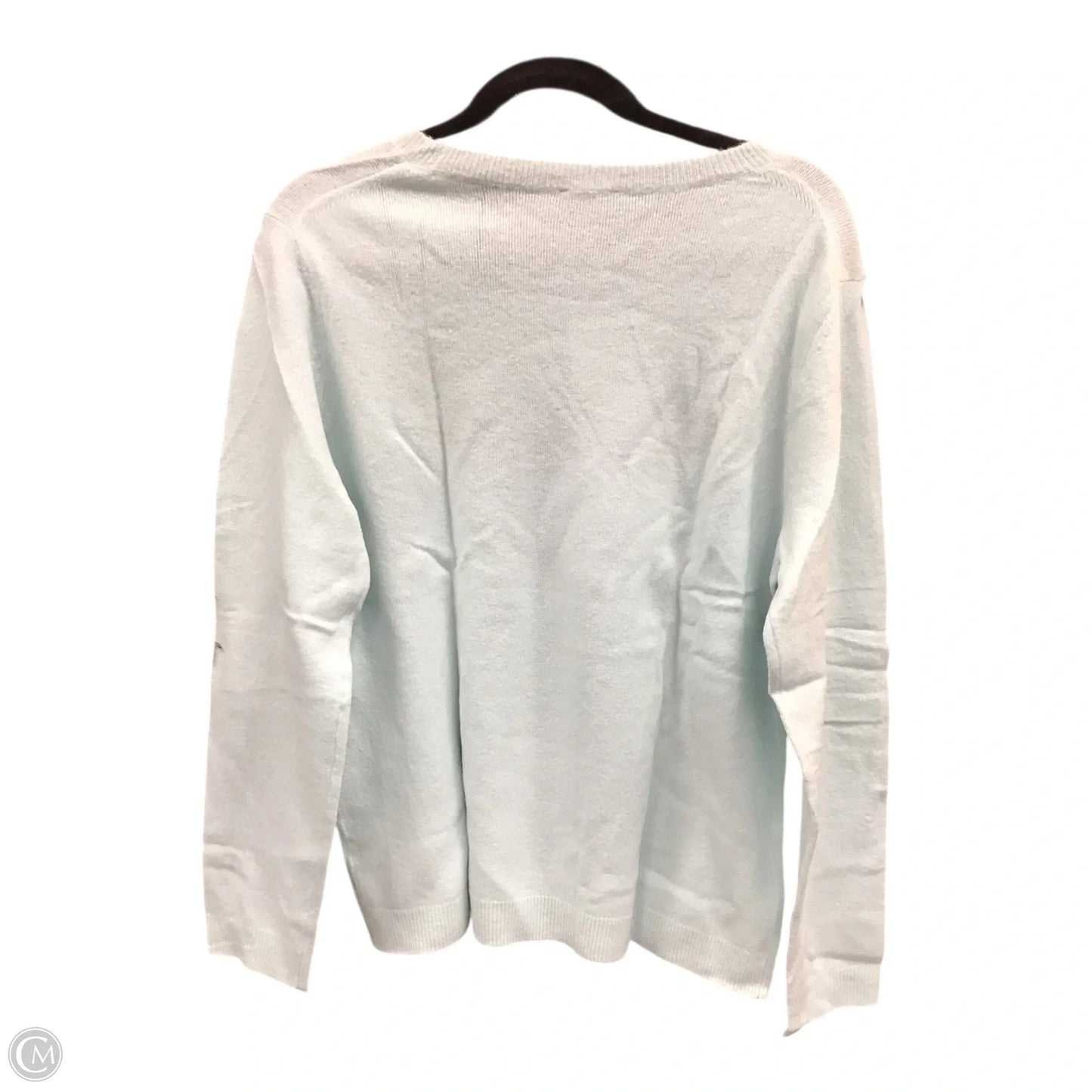 Sweater By Talbots In Blue & Pink, Size: L