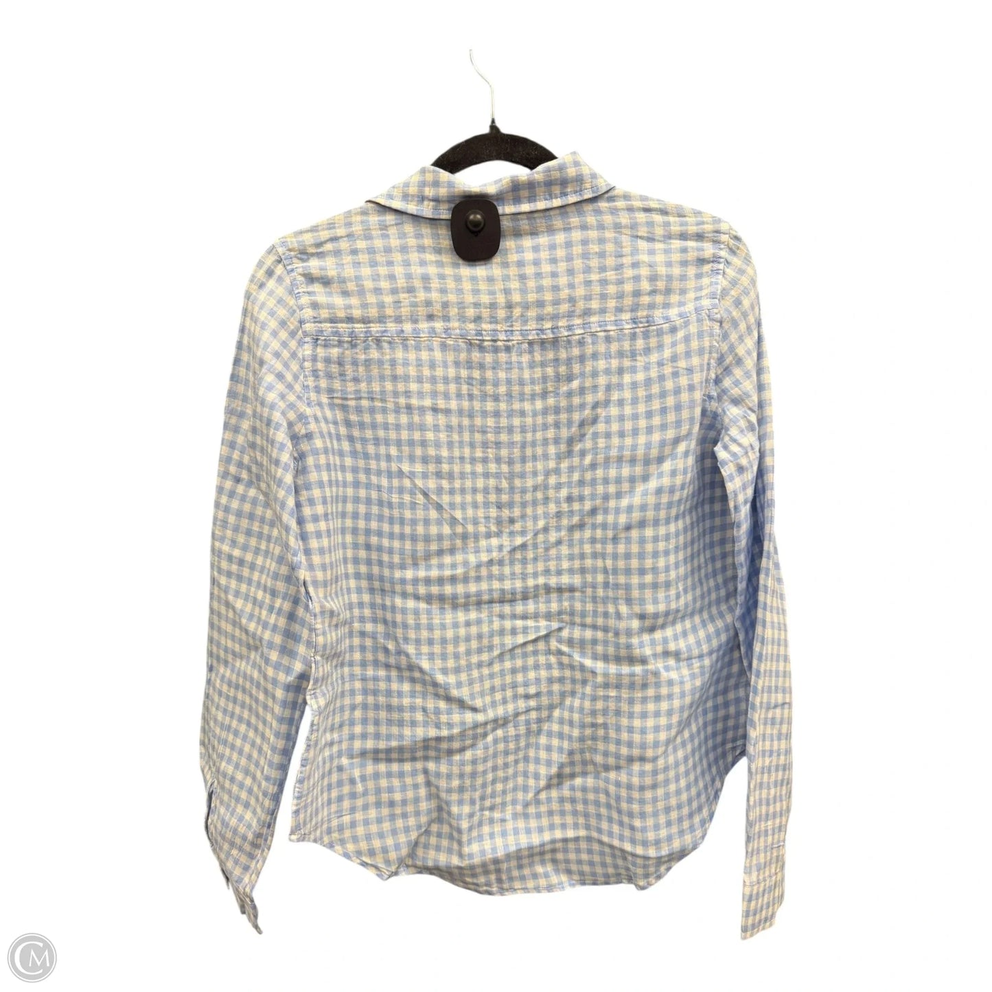 Blouse Designer By Lilly Pulitzer In Blue & White, Size: Xs