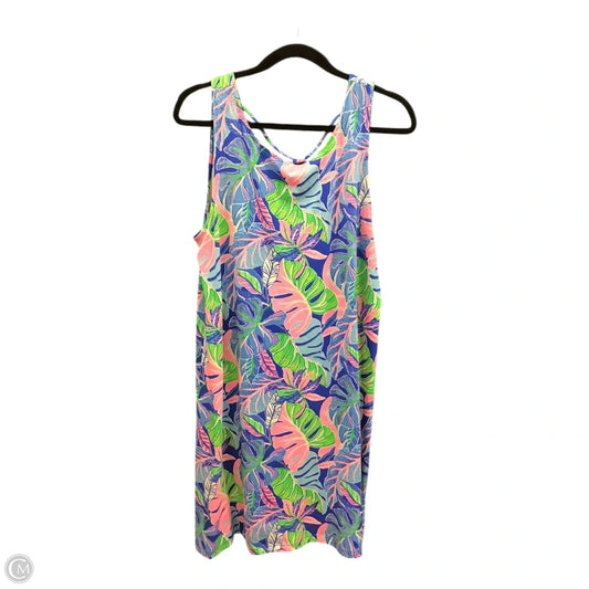 Dress Designer By Lilly Pulitzer In Blue & Pink, Size: Xl