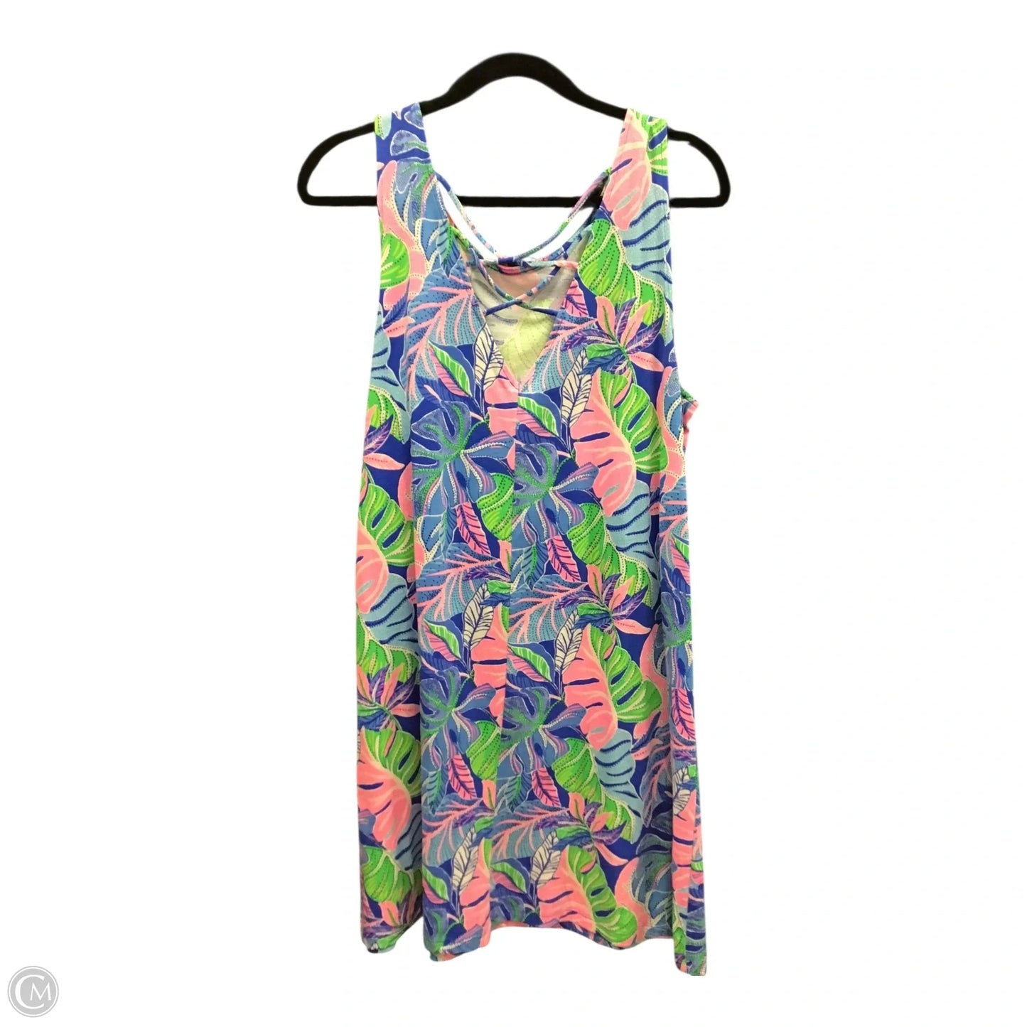 Dress Designer By Lilly Pulitzer In Blue & Pink, Size: Xl