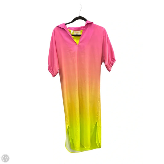 Dress Casual Maxi By Cmb In Pink & Yellow, Size: Xs