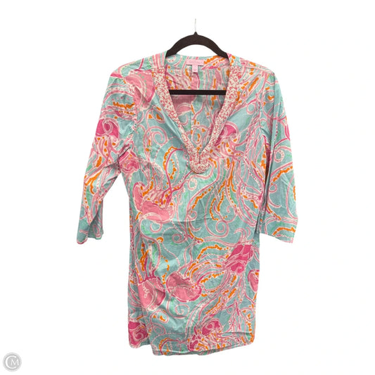Dress Designer By Lilly Pulitzer In Blue & Pink, Size: L