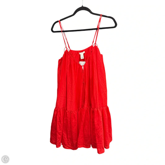 Dress Casual Short By H&m In Red, Size: Xs
