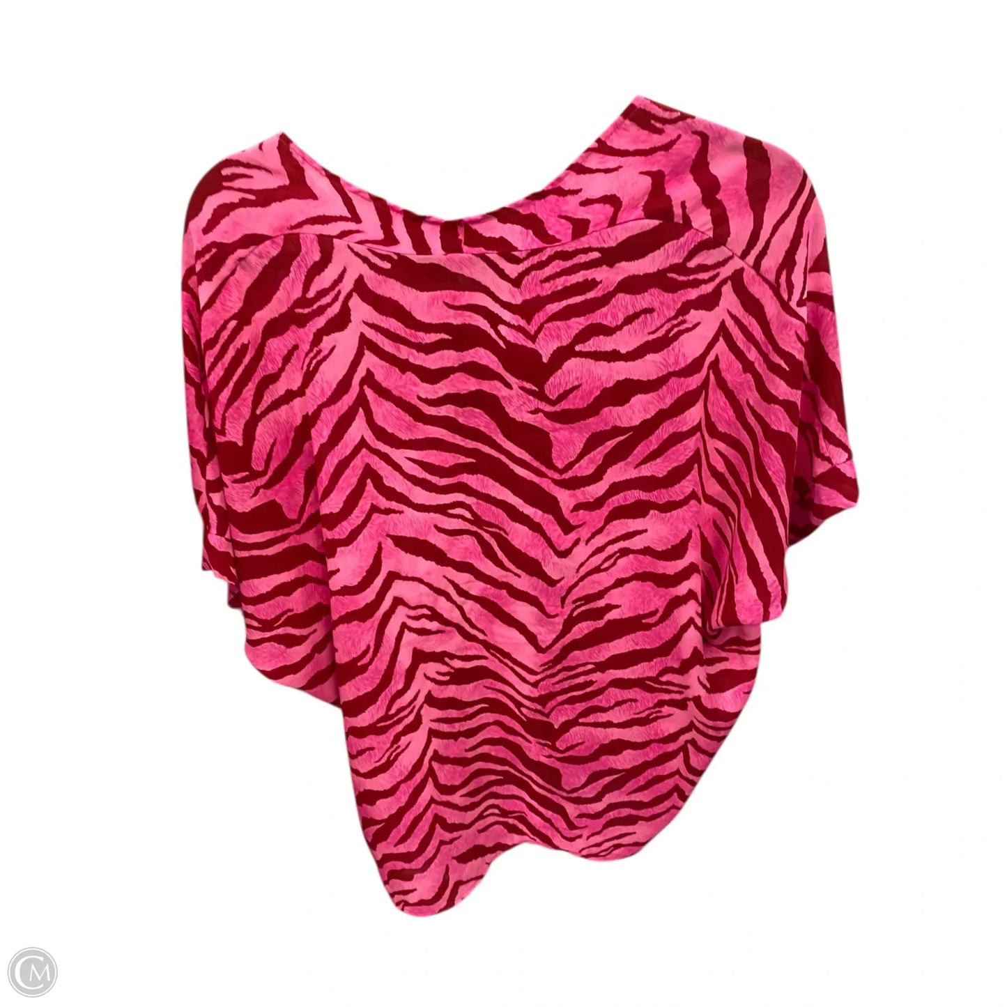Blouse Short Sleeve By Jodifl In Pink & Red, Size: S