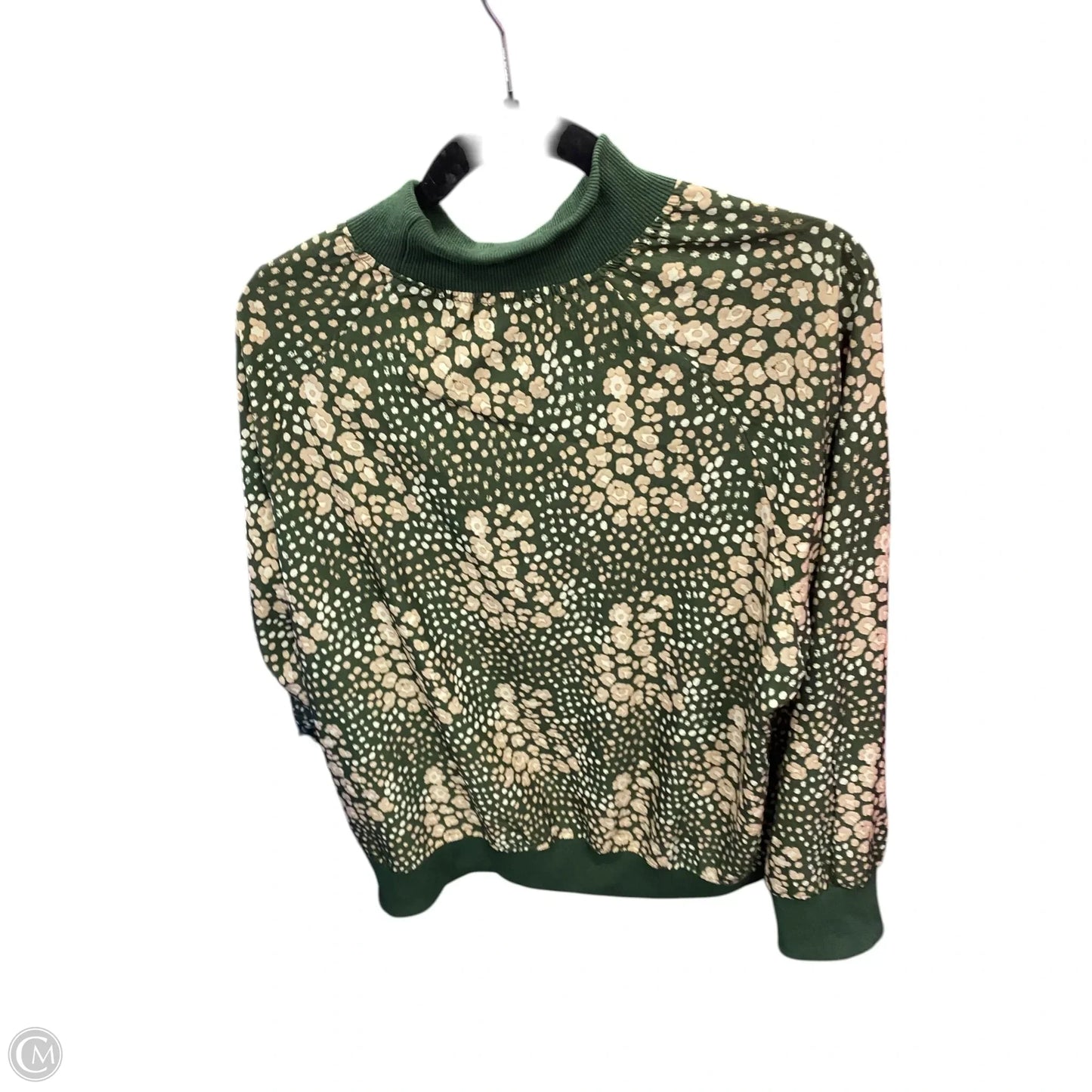 Blouse Long Sleeve By Anniewear In Cream & Green, Size: 2x