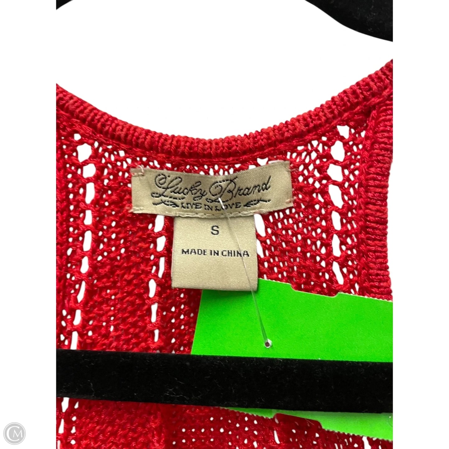 Top Sleeveless By Lucky Brand In Red, Size: S