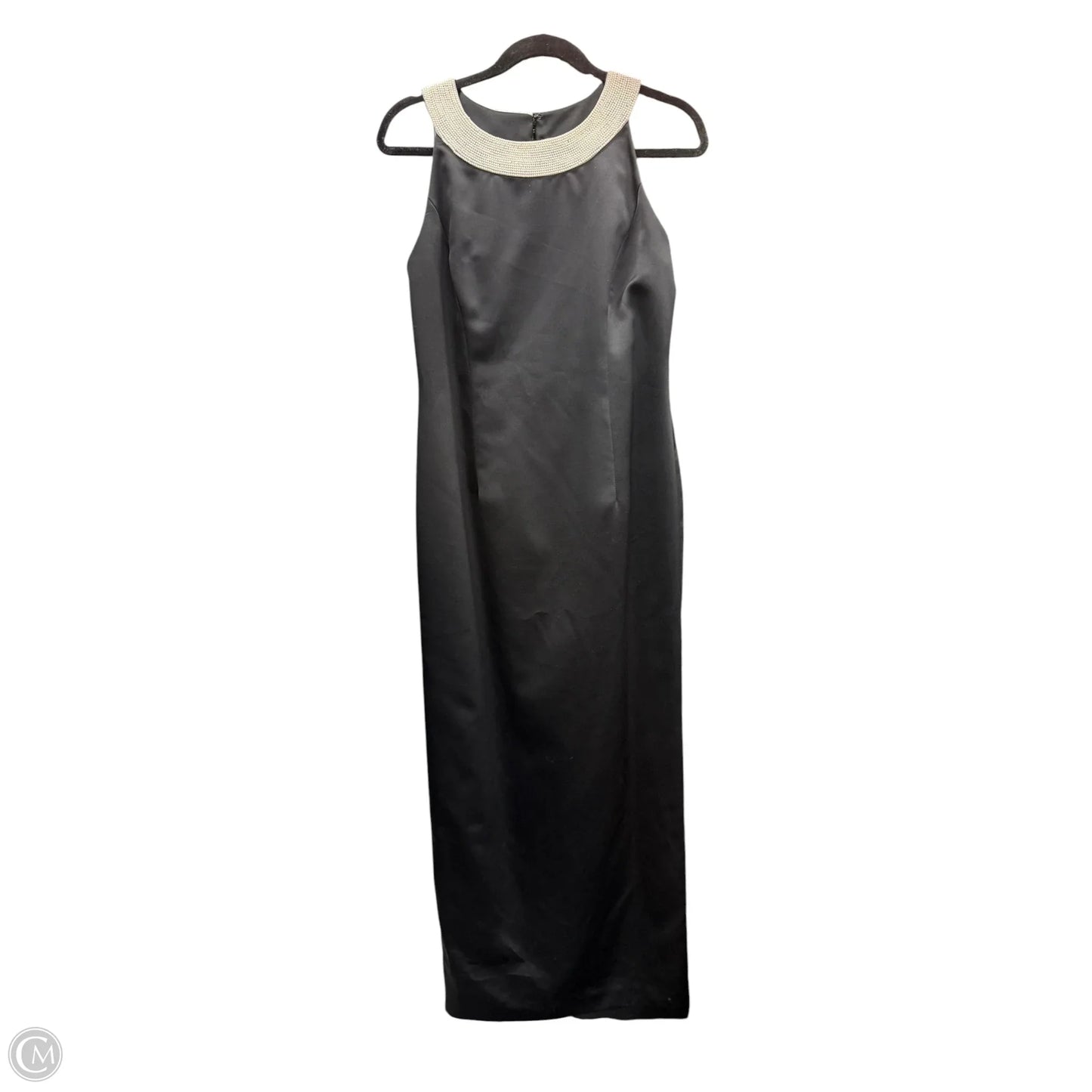 Dress Party Long By Evan-picone In Black & Cream, Size: 10