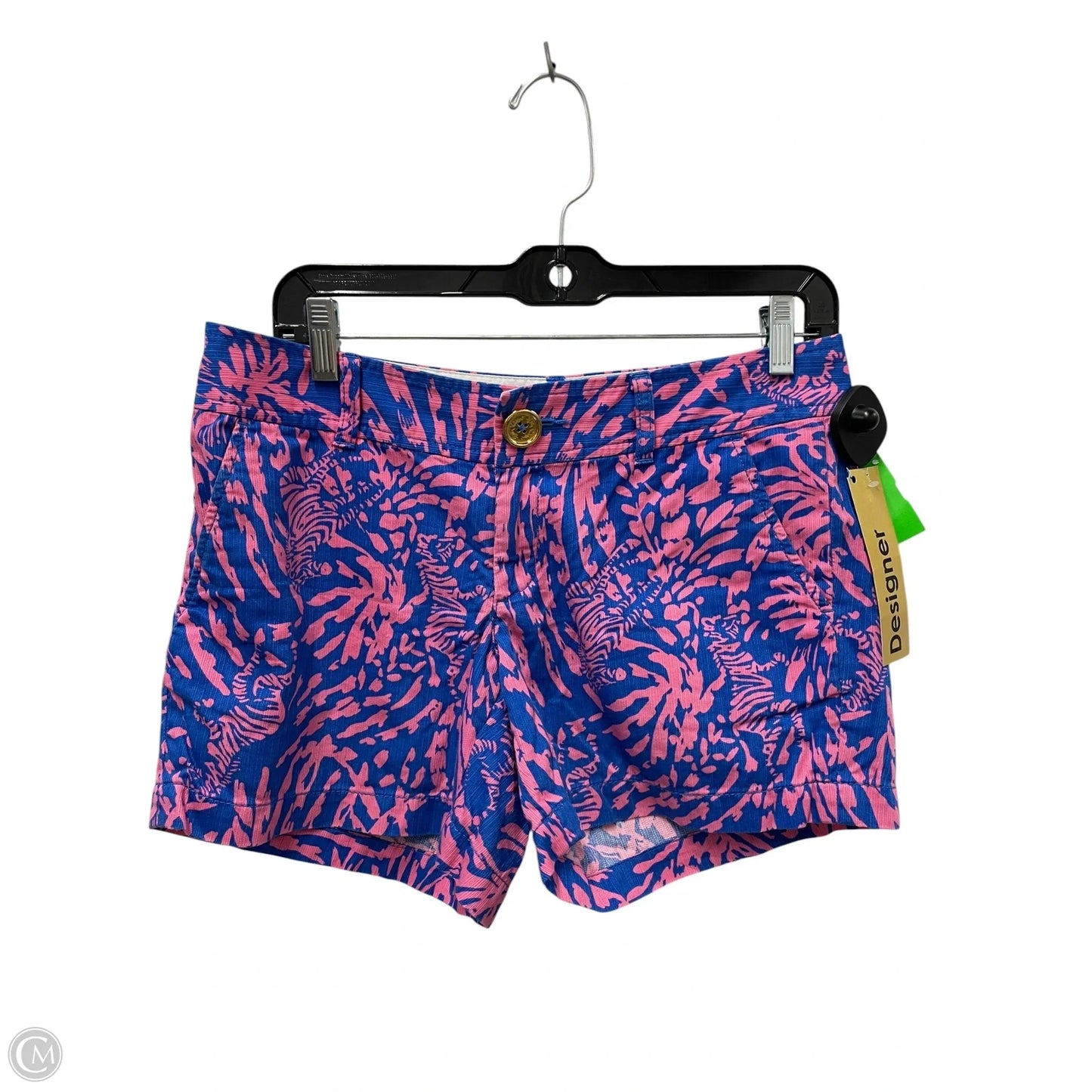 Shorts Designer By Lilly Pulitzer In Blue & Pink, Size: 4