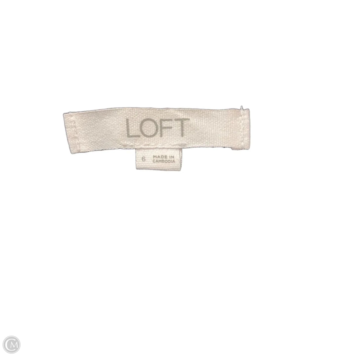 Pants Dress By Loft In Blue & Gold, Size: 6