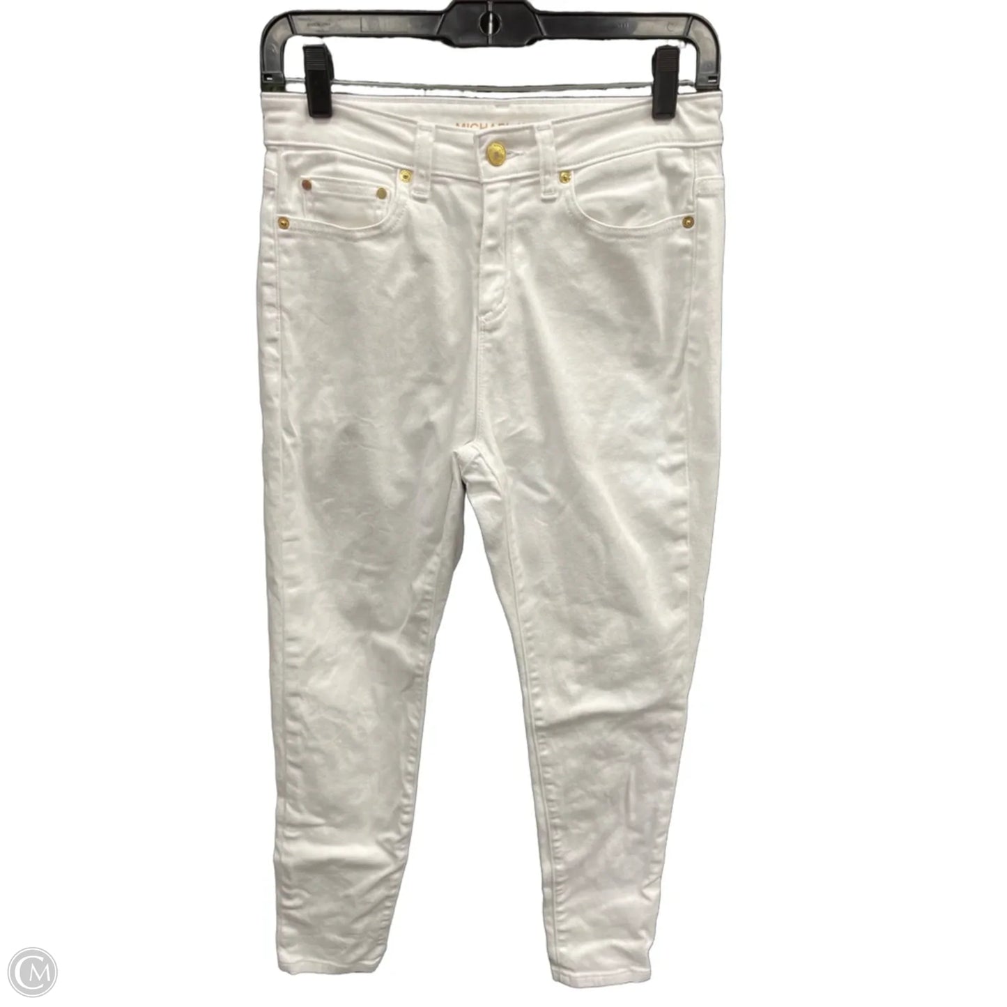 Jeans Skinny By Michael By Michael Kors In White, Size: 6p