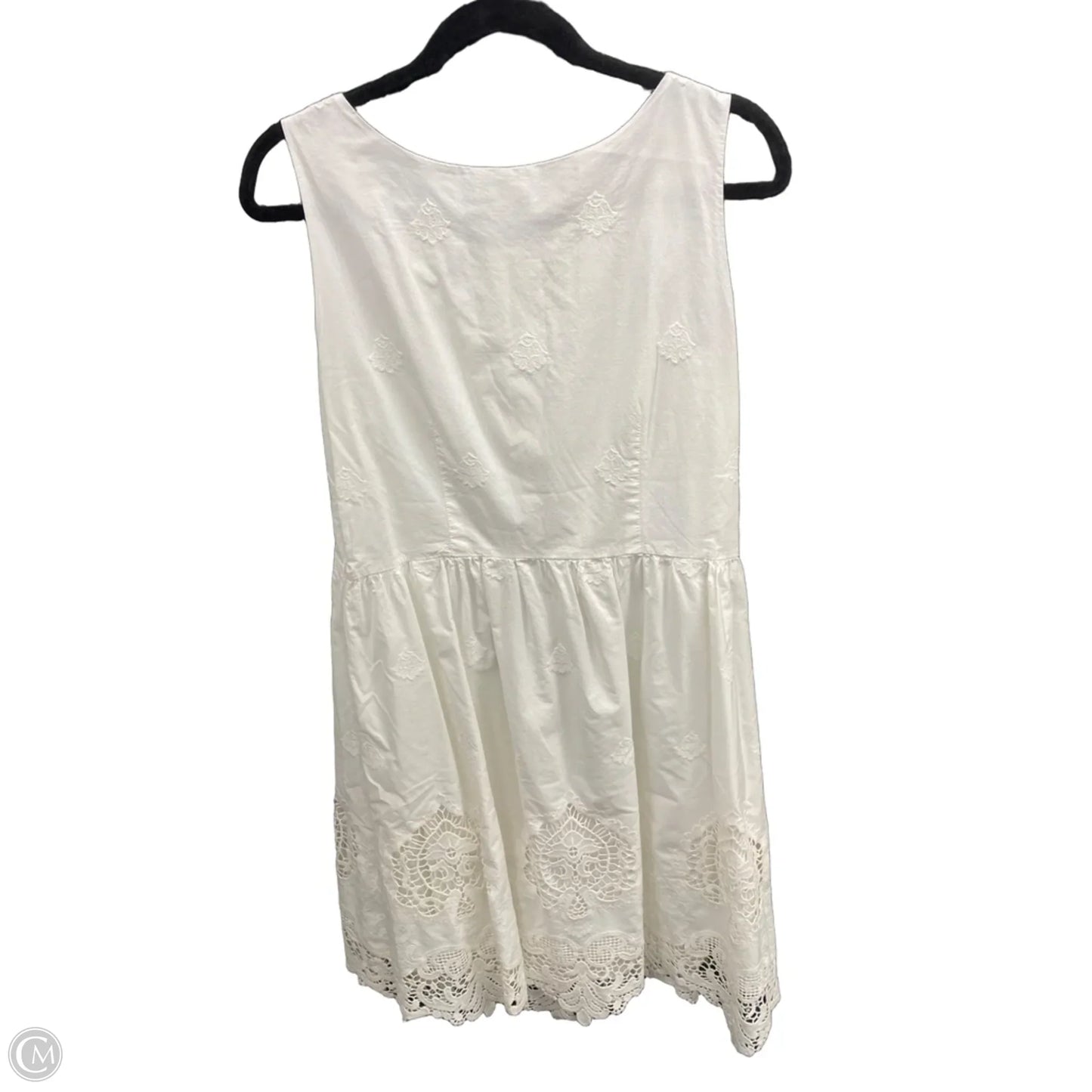 Dress Casual Midi By Garnet Hill In White, Size: 14