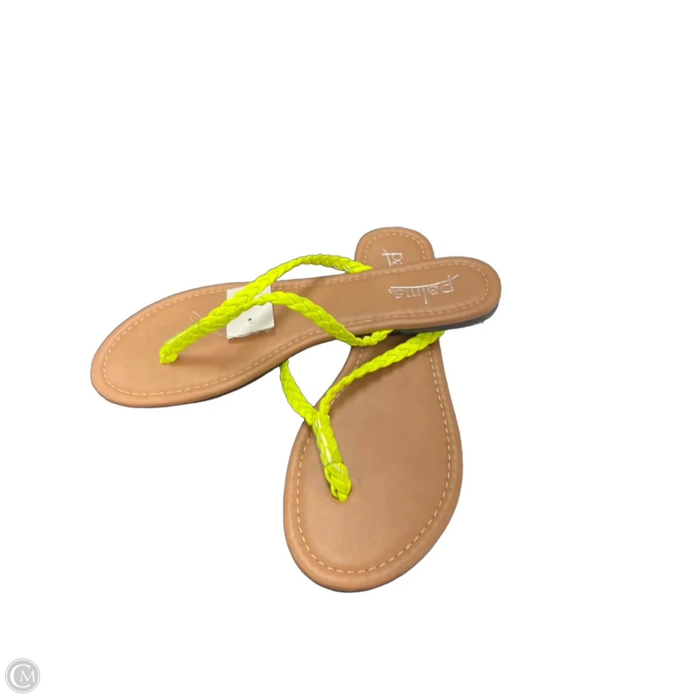 Sandals Flip Flops By Clothes Mentor In Yellow, Size: 9