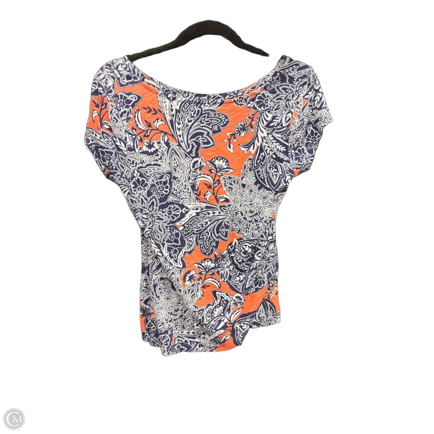 Top Short Sleeve By Limited In Blue & Orange, Size: M