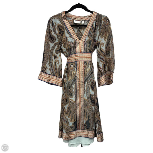 Dress Casual Short By New York And Co In Blue & Brown, Size: S