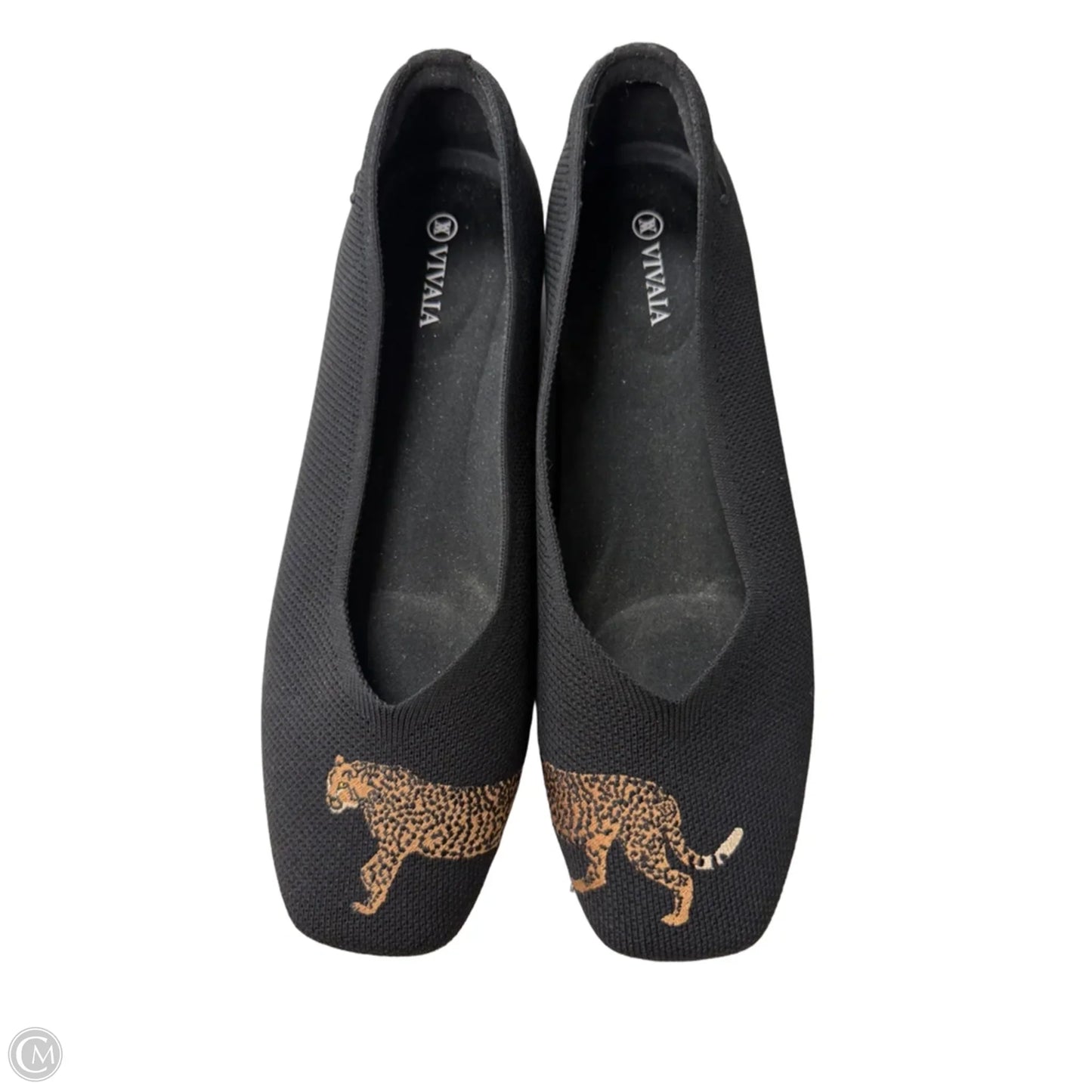 Shoes Flats By Vivaia In Black & Brown, Size: 11.5