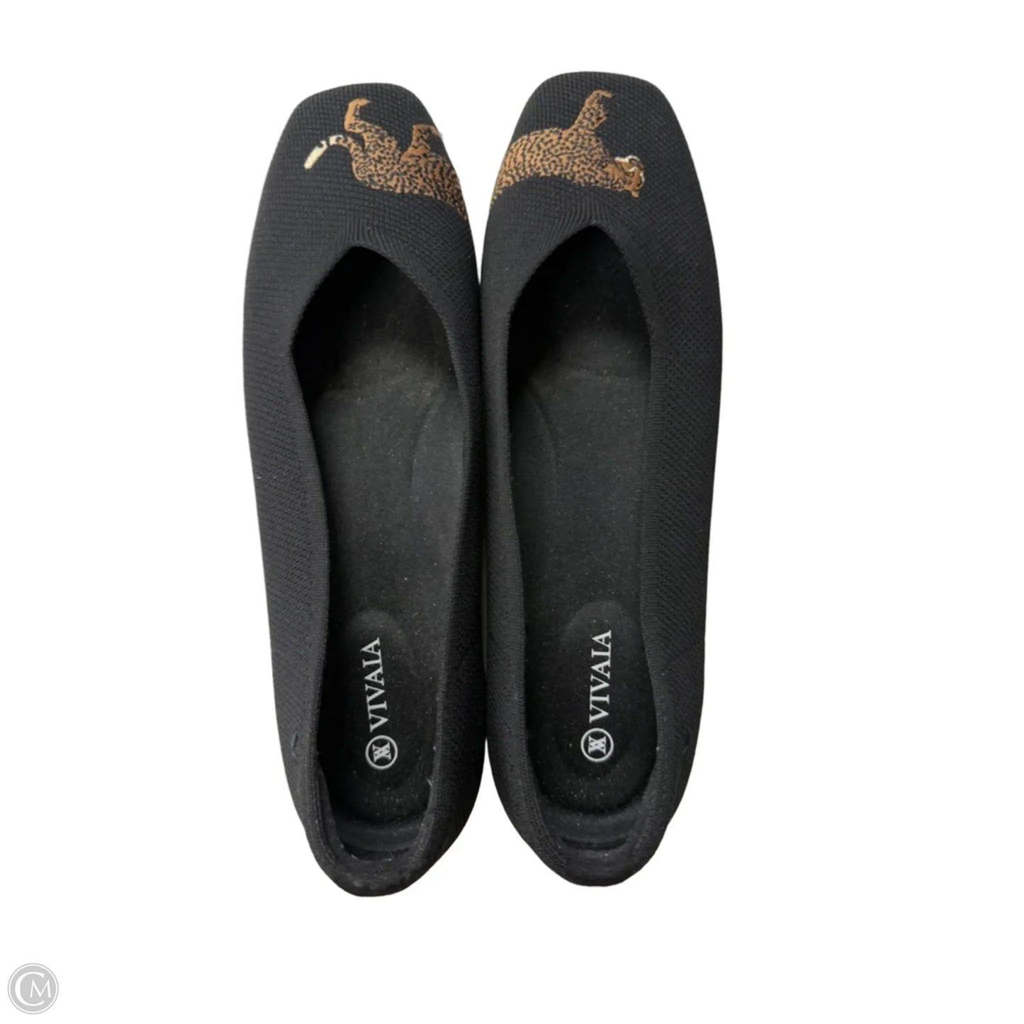 Shoes Flats By Vivaia In Black & Brown, Size: 11.5