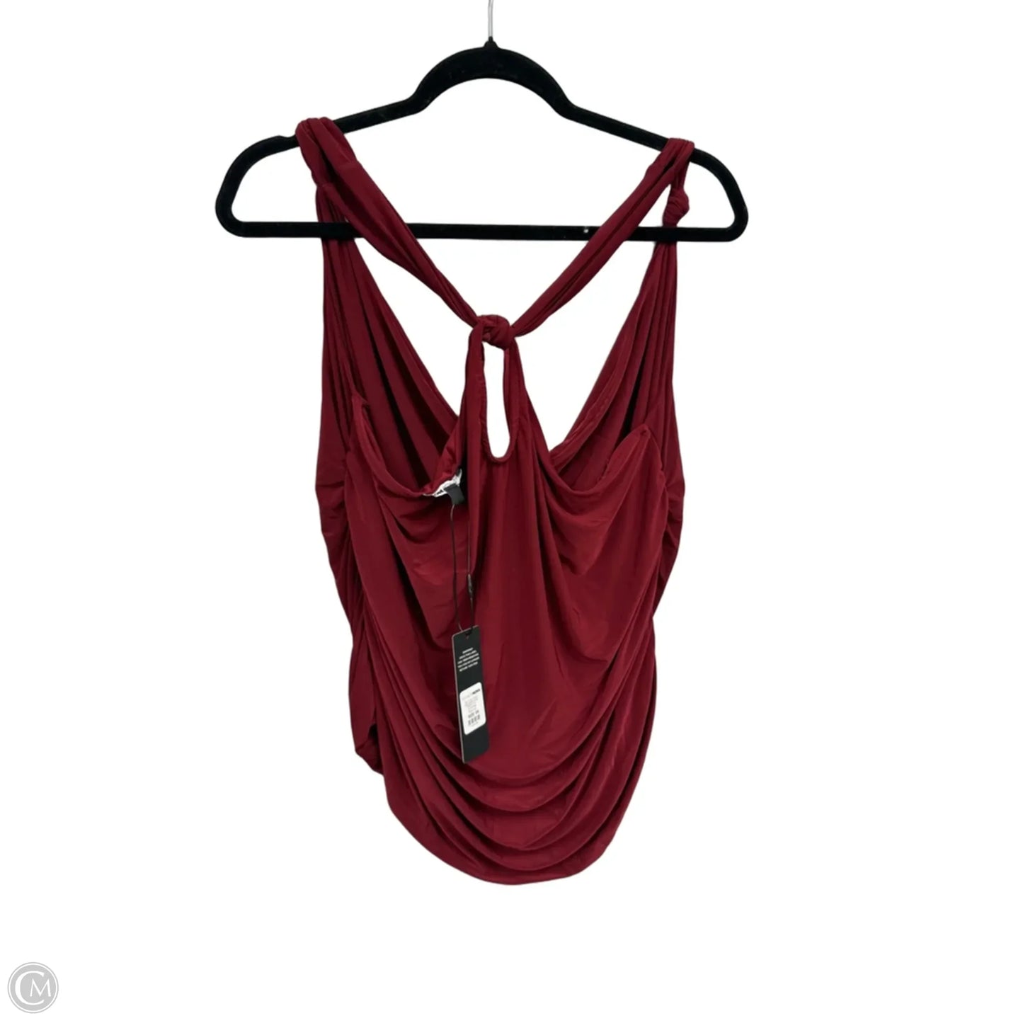 Blouse Sleeveless By Fashion Nova In Red, Size: 3x