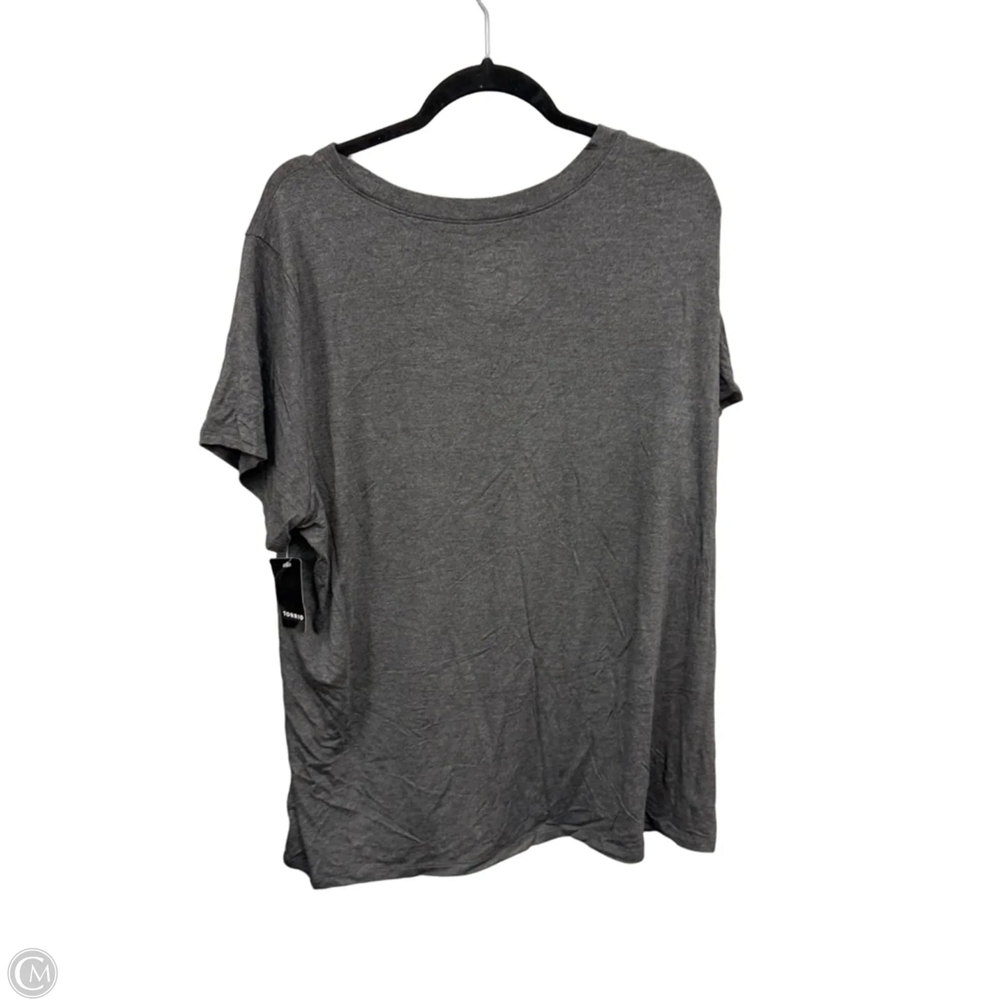 Top Short Sleeve Basic By Torrid In Grey, Size: 3x