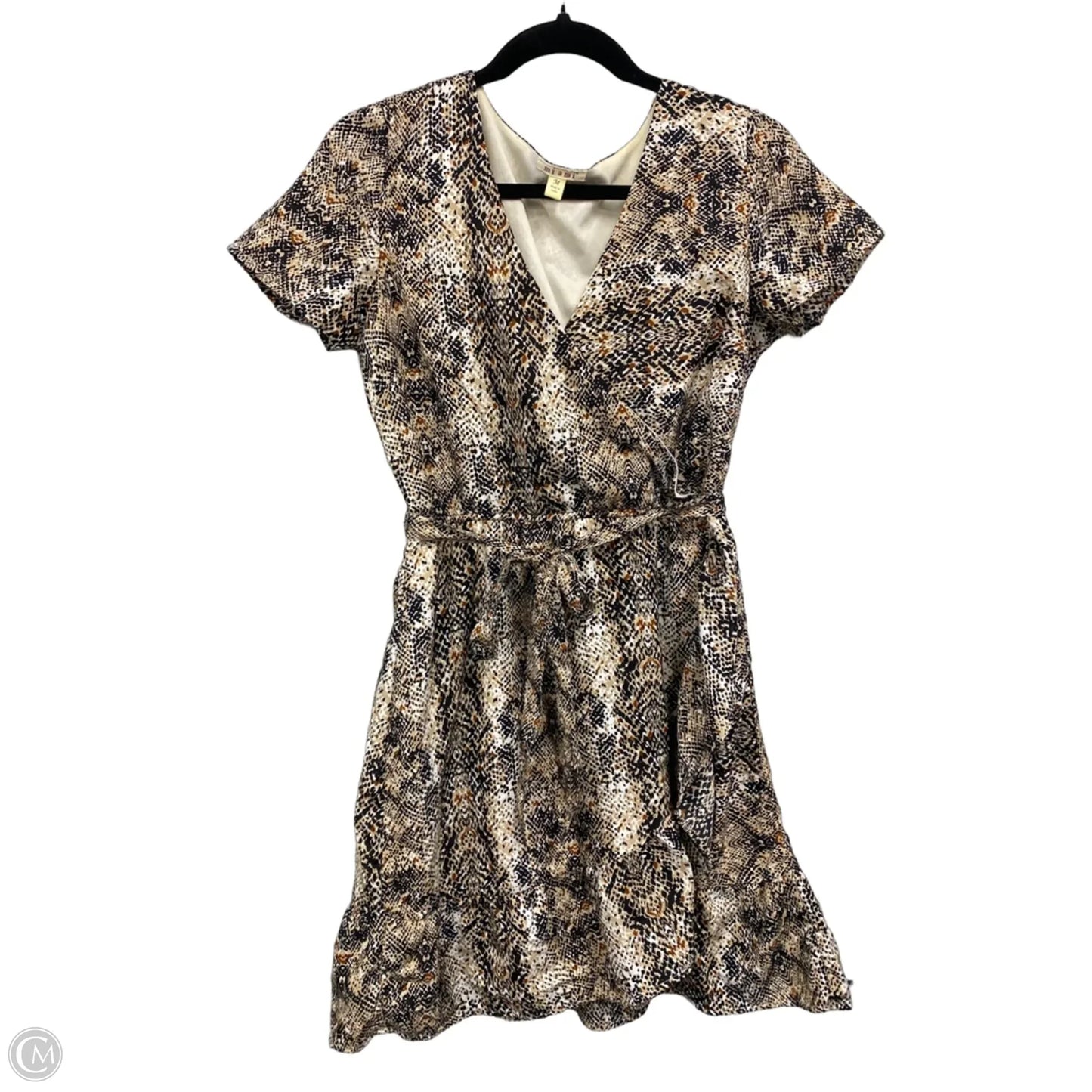 Dress Casual Short By Miami In Snakeskin Print, Size: M
