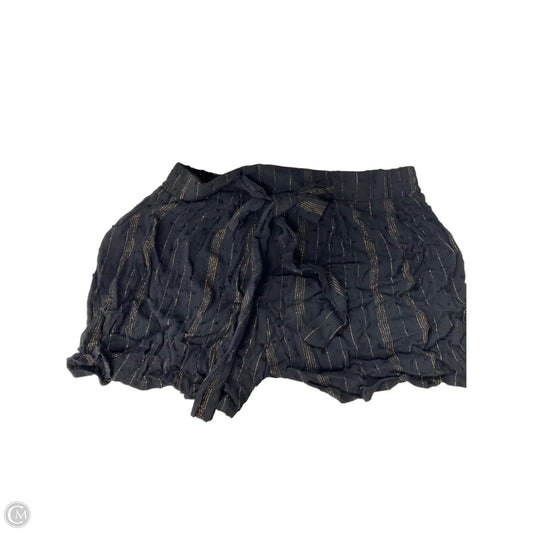 Shorts By Alya In Black & Gold, Size: M