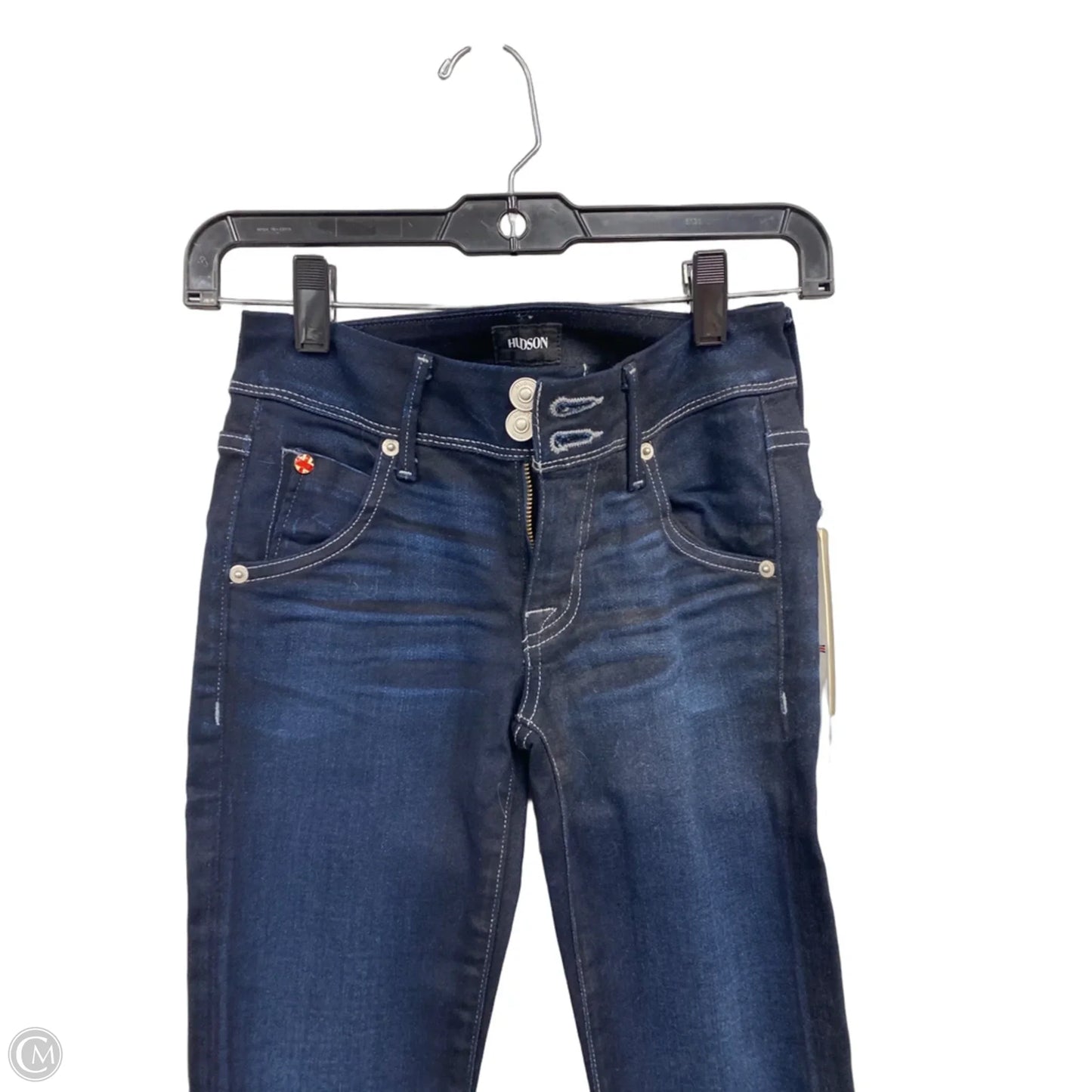 Jeans Boot Cut By Hudson In Blue Denim, Size: 0p