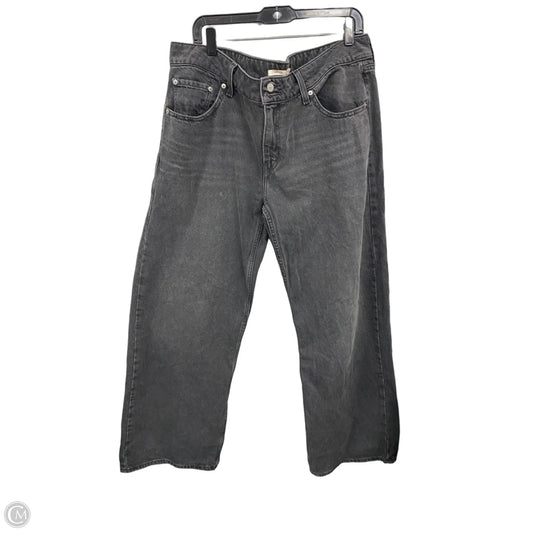 Jeans Wide Leg By Levis In Black, Size: 18