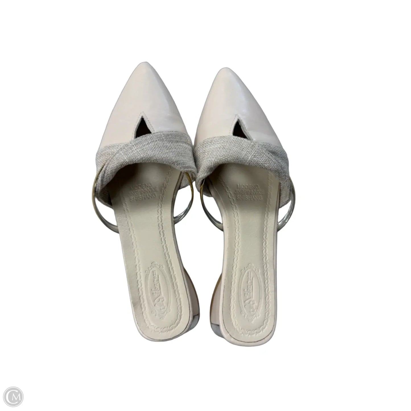 Shoes Flats By Clothes Mentor In Cream, Size: 6.5