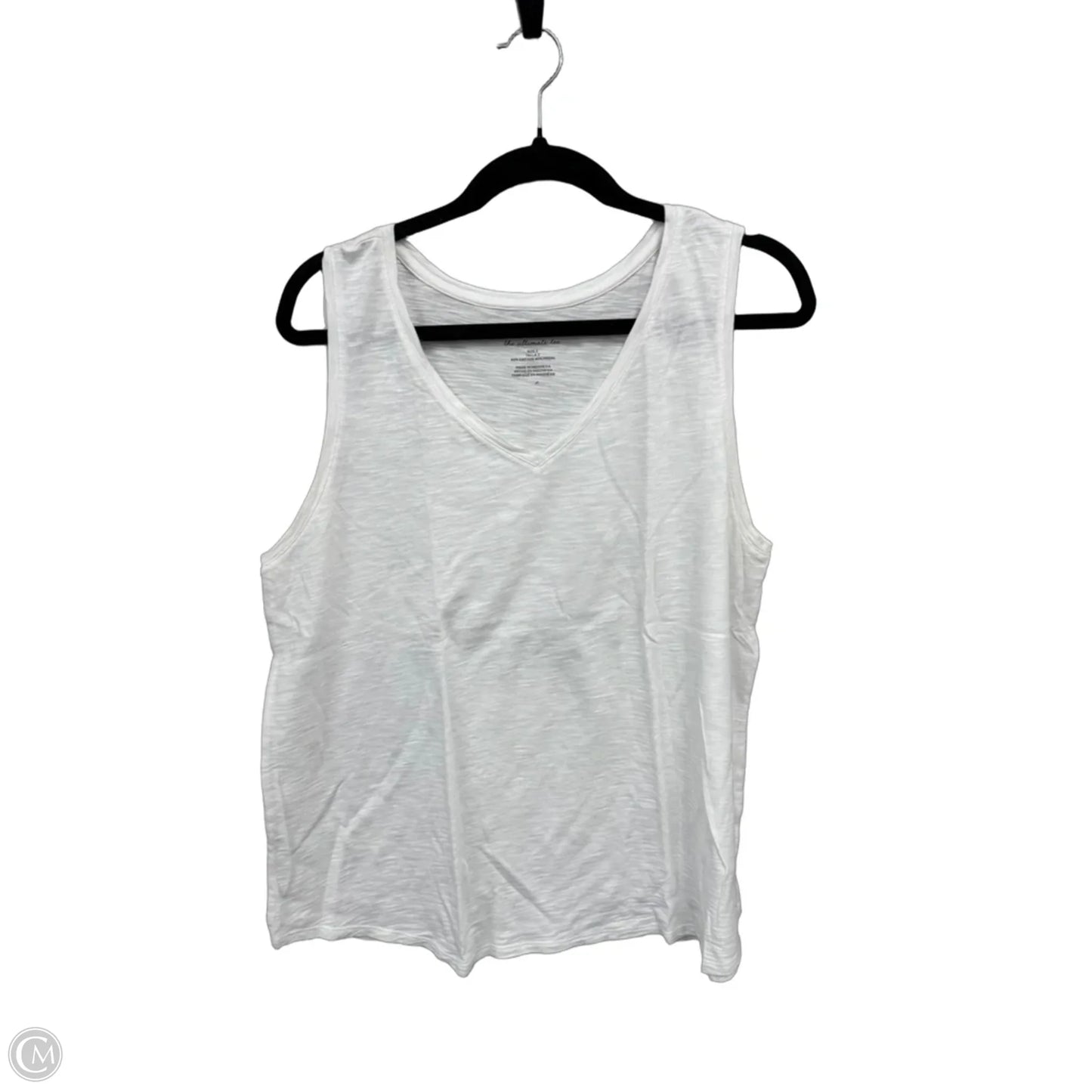 Top Sleeveless Basic By Chicos In White, Size: Xl