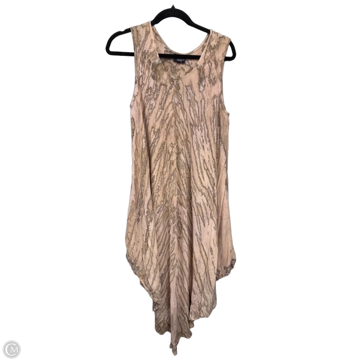 Swimwear Cover-up By Cme In Brown & Cream, Size: Osfm