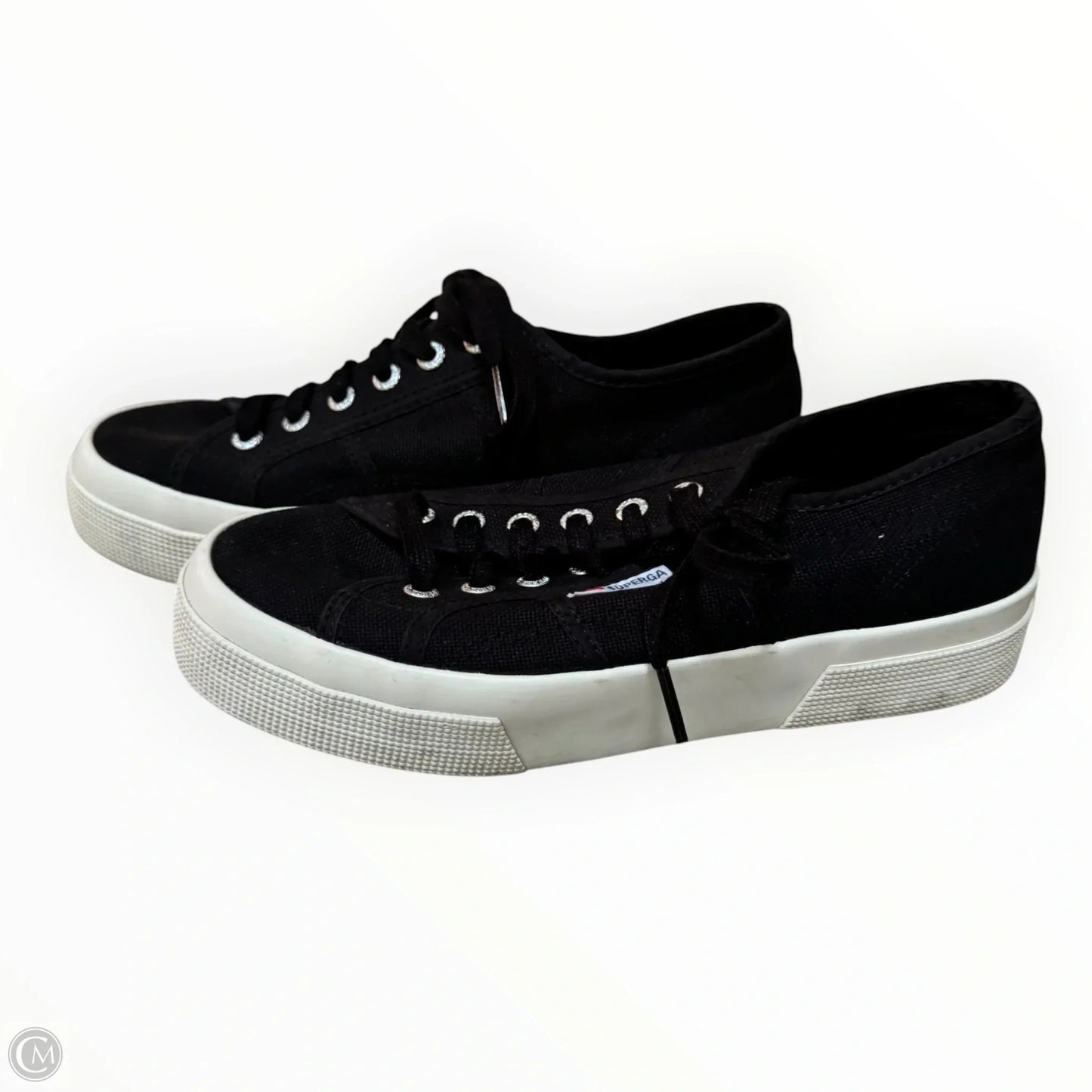 Shoes Sneakers By Superga In Black, Size: 8.5