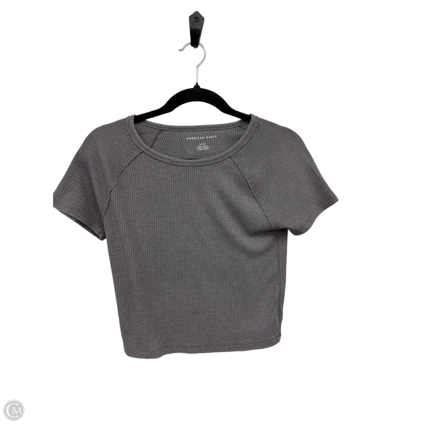 Top Short Sleeve Basic By American Eagle In Grey, Size: Xs