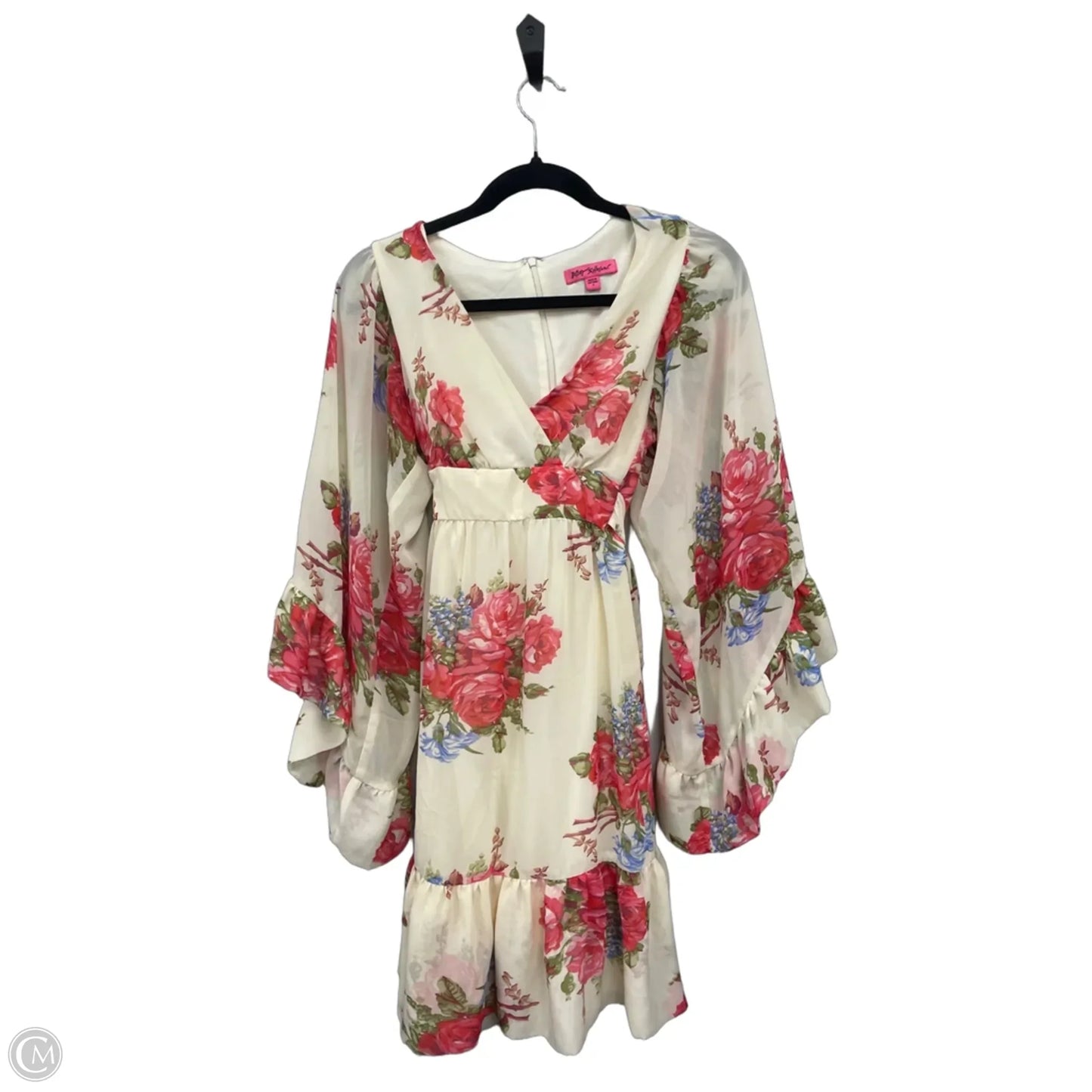 Dress Casual Short By Betsey Johnson In Cream & Red, Size: 4