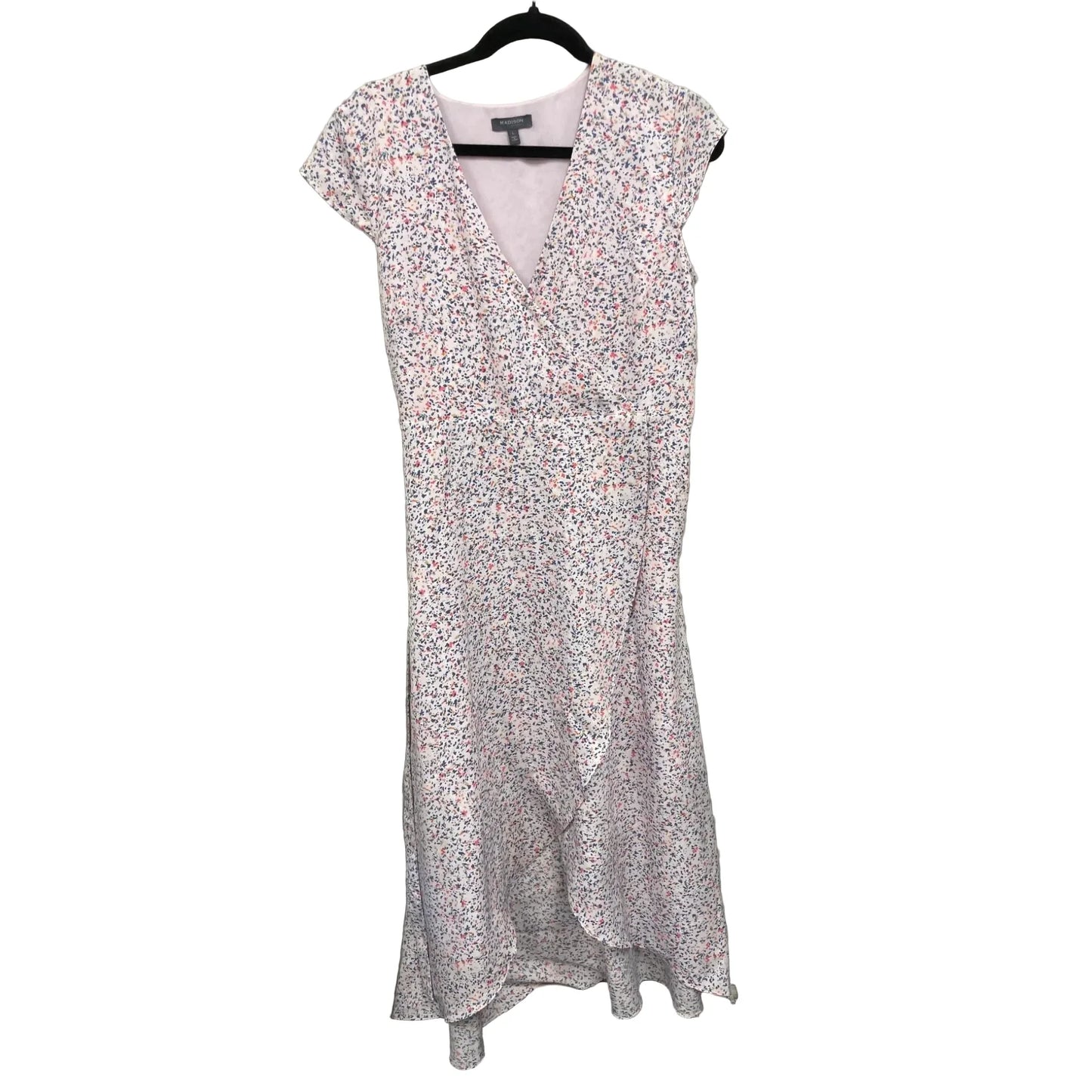 Dress Casual Maxi By Madison In Blue & Pink, Size: L