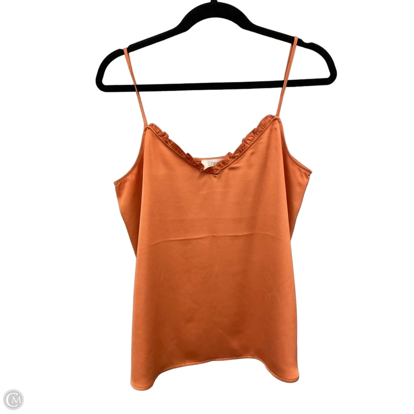 Blouse Sleeveless By Loft In Orange, Size: S